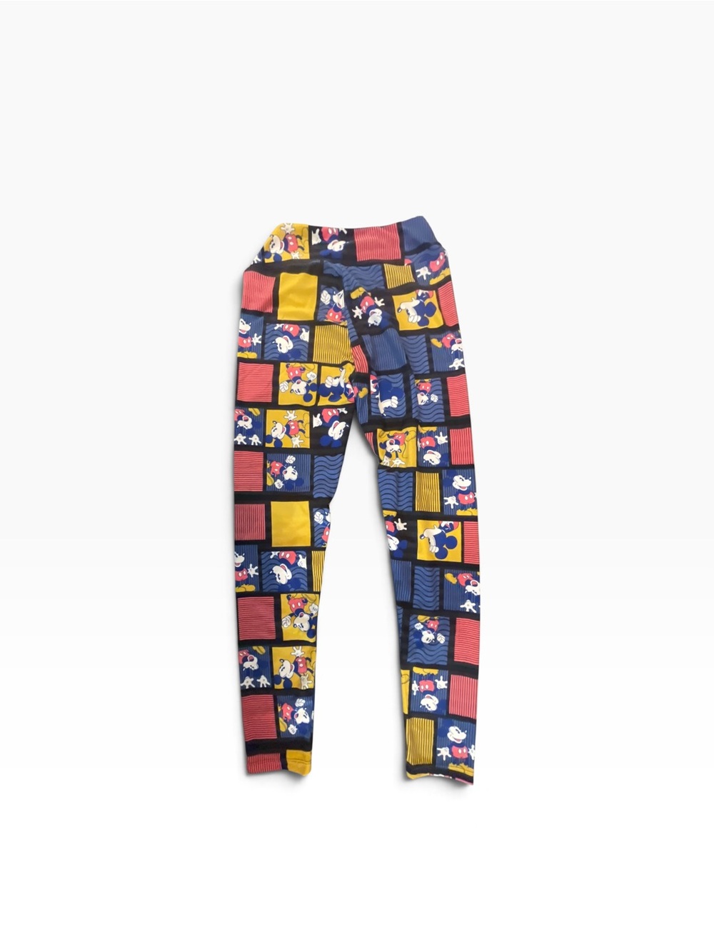 Kids Navy, Yellow & Red Character Print Leggings LuLaRoe